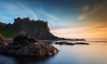 Calm Evening at Dunluce Castle Northern Ireland